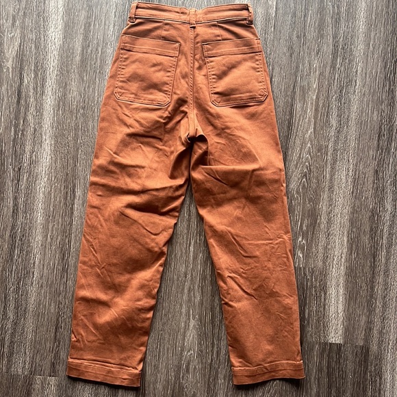 Everlane The Straight-Leg Crop in Cocoa Brown - Size 0 - Picture 6 of 9